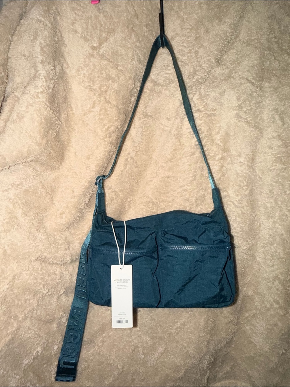 BAGGU Medium Cargo Crossbody in Deep Sea